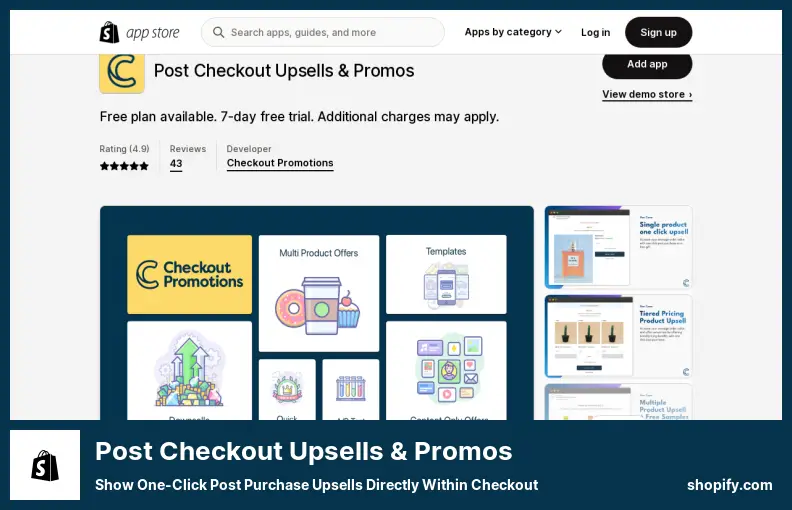 Upsells e promoções pós-checkout - mostre upsells pós-compra com um clique diretamente no checkout