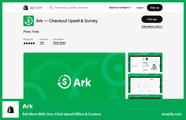 Ark - Venda mais com ofertas de upsell e personalizadas com um clique