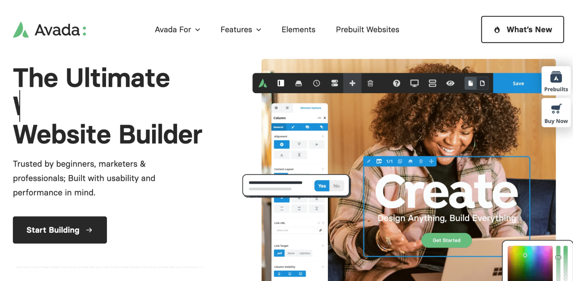 Тема Avada - Источник: Themeforest