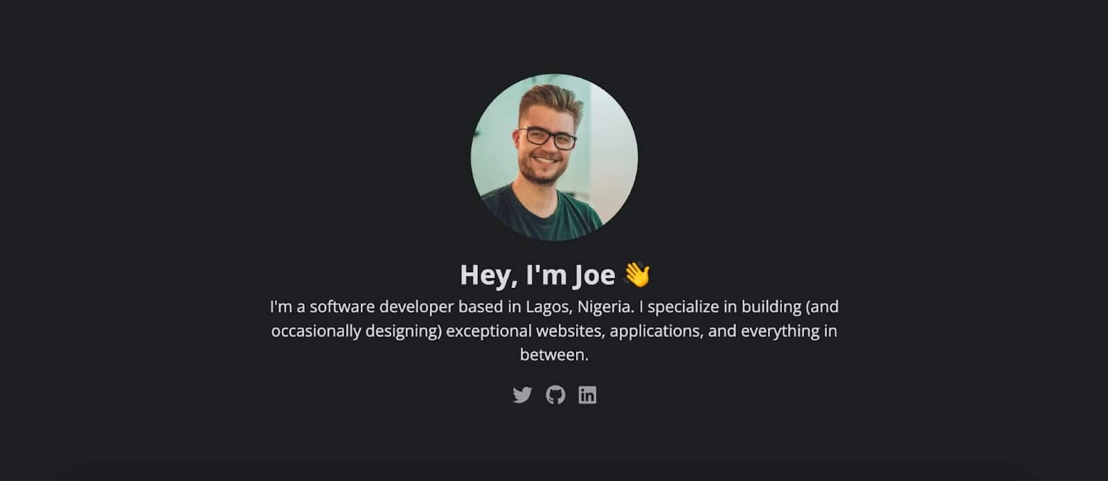 投资组合网站的 Next.js 英雄组件
