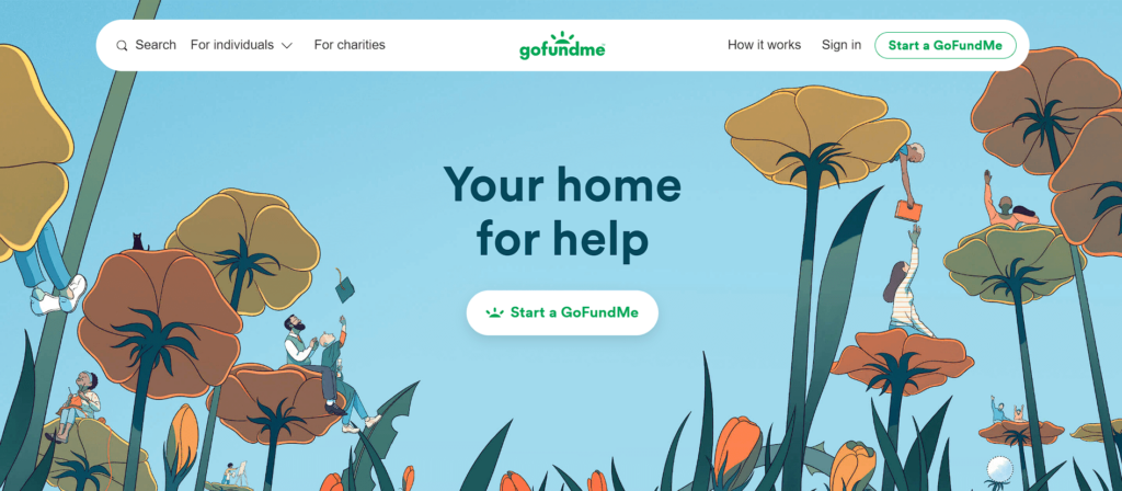 모금을 위한 GoFundMe