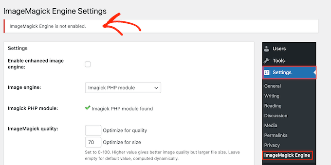 ImageMagick 引擎 WordPress 插件 The ImageMagick Engine WordPress plugin