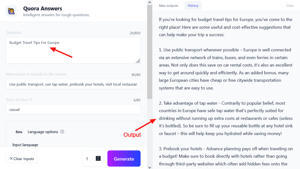 Jasper AI Quora 답변