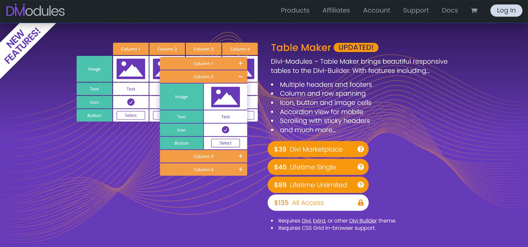 Divi 製表機