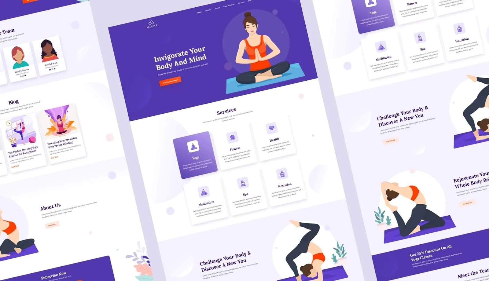 نموذج موقع الويب للسيدات Women’s Website Template