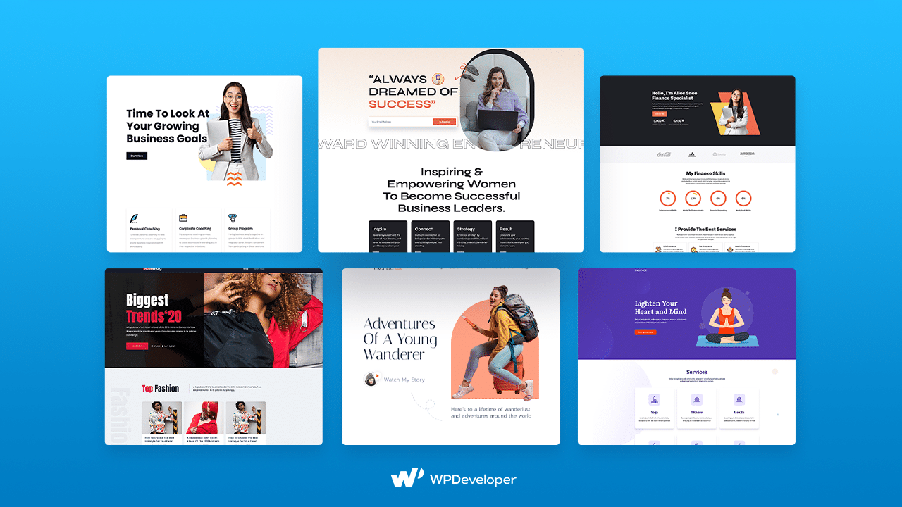 قالب موقع المرأة women's website template