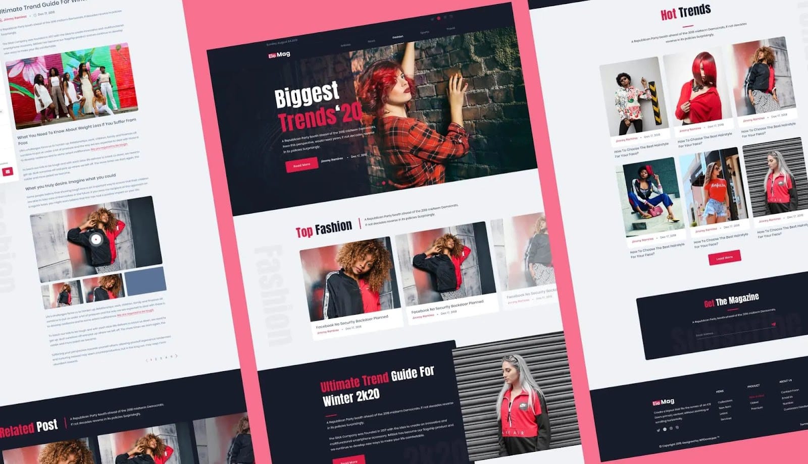 قوالب مواقع الويب الخاصة بالنساء Women’s Website Templates