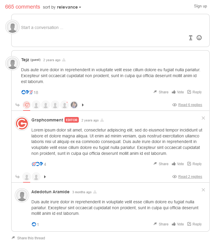Complemento de WordPress GraphComment