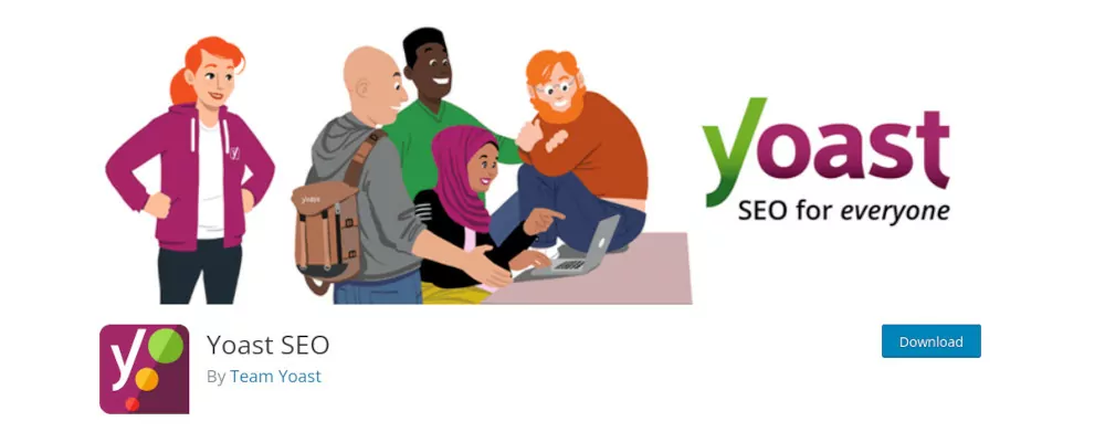 captura de pantalla del sitio del complemento Yoast