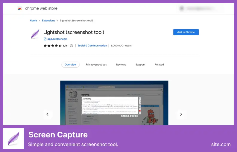 Lightshot - un instrument de captură de ecran simplu și convenabil
