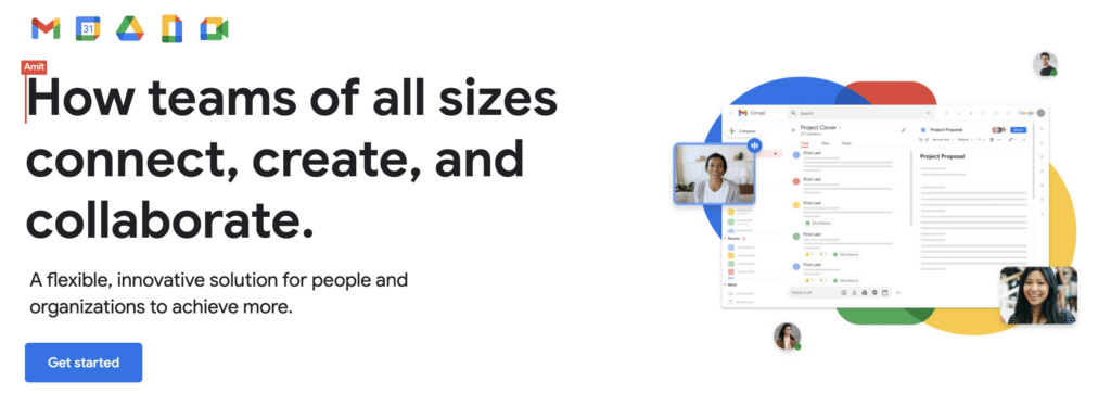 ภาพหน้าจอจากเว็บไซต์ GSuite