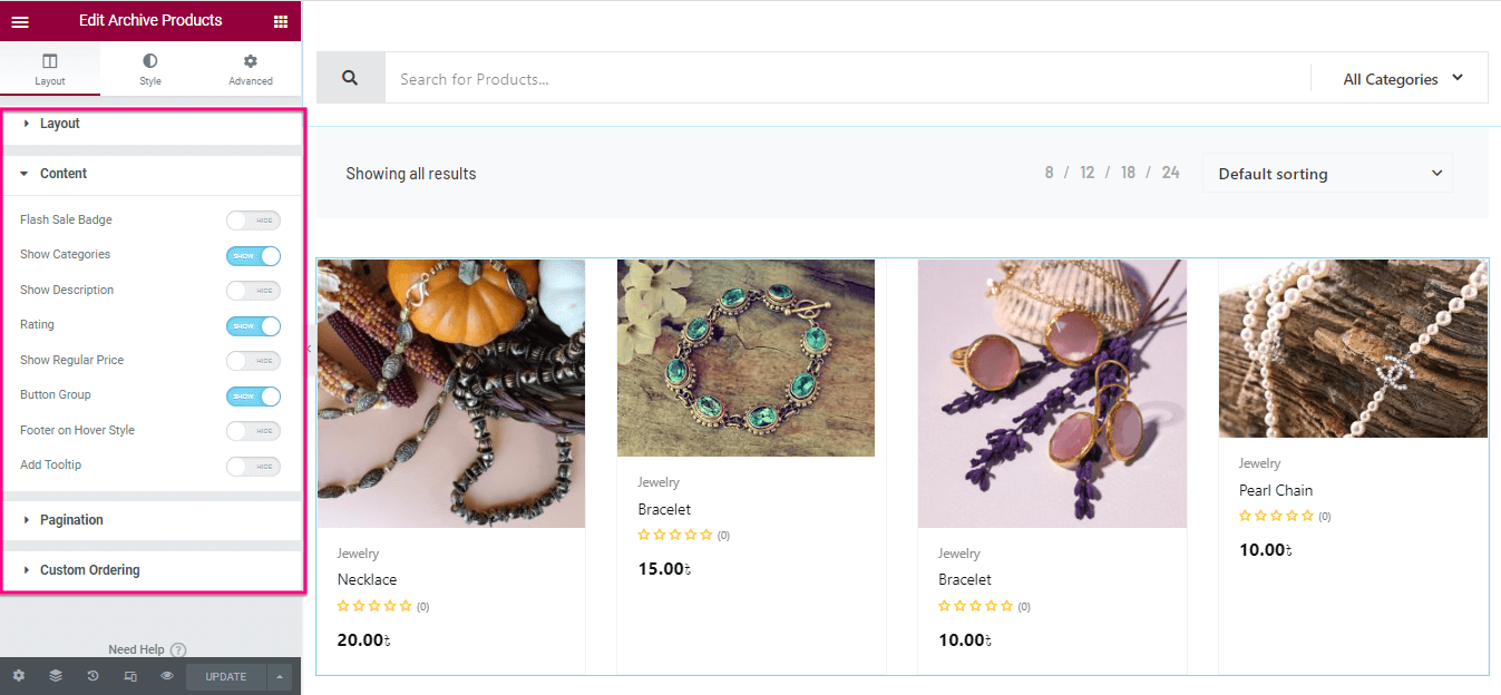 สร้างเว็บไซต์ธุรกิจเครื่องประดับโดยใช้ ShopEngine