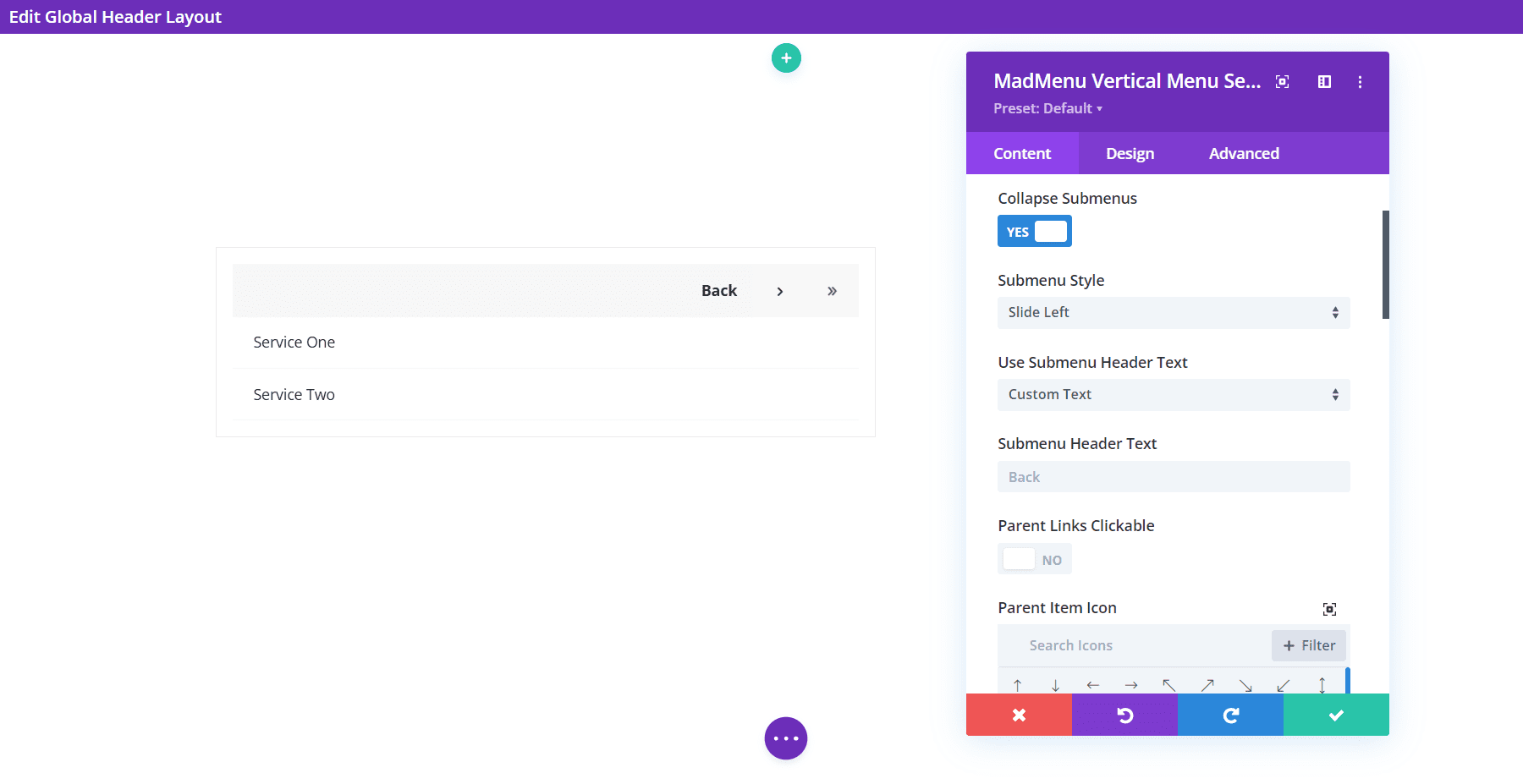 Modul Menu Vertikal Divi MadMenu