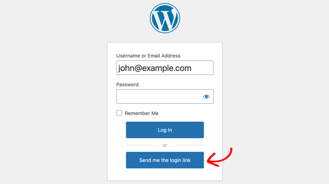 ปลั๊กอินจะเพิ่มปุ่ม Magic Link ไปที่หน้าจอเข้าสู่ระบบโดยอัตโนมัติ The Plugin Automatically Adds a Magic Link Button to the Login Screen