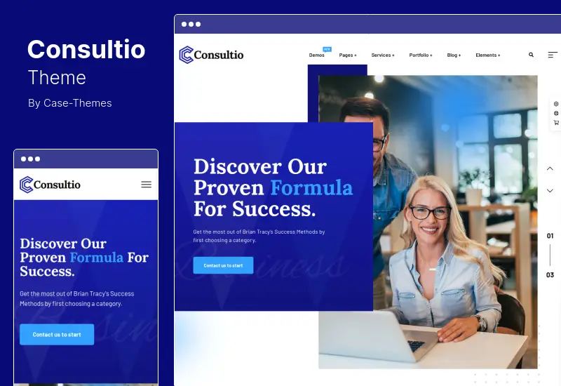 ธีม Consultio - ธีม WordPress ขององค์กรให้คำปรึกษา