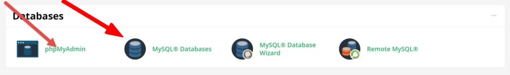 วิธีเข้าถึงฐานข้อมูล mysql ด้วย cpanel