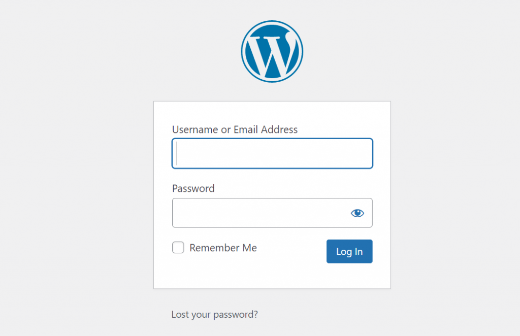 2023년 무료로 WordPress 블로그를 시작하는 방법: 초보자 가이드 9단계 7 WordPress Login Page