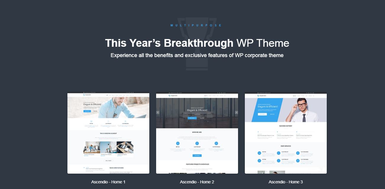 2023 Yılında 10+ En İyi TemplateMonster WordPress Teması 80 ascendio efficient and bright templatemonster wordpress theme