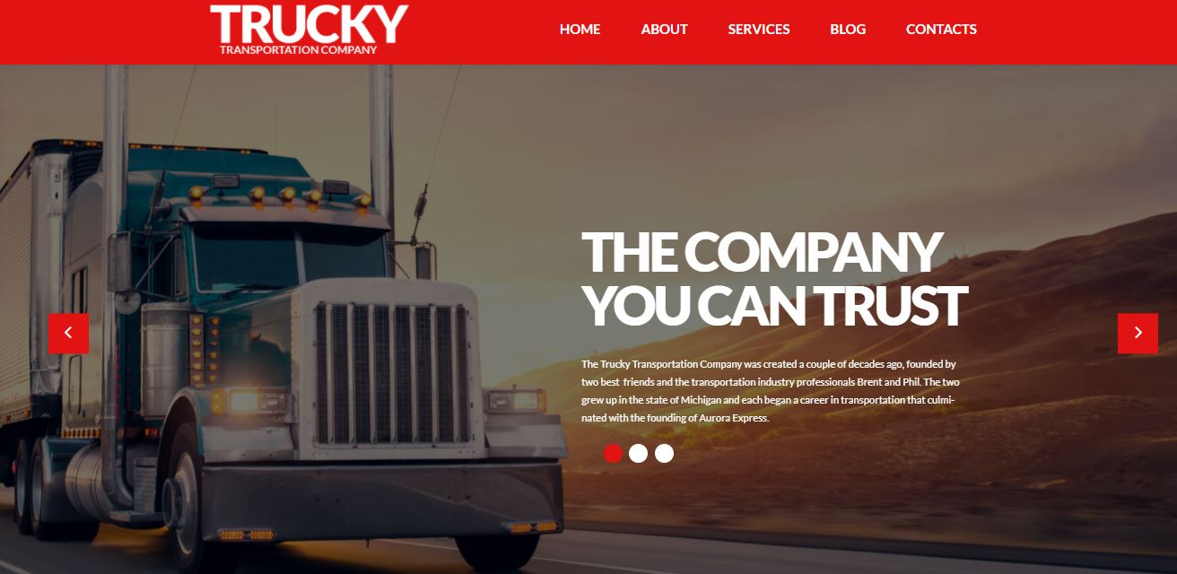 2023 Yılında 10+ En İyi TemplateMonster WordPress Teması 83 trucky transportation company toolbox for everyone