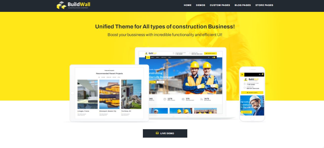 2023 Yılında 10+ En İyi TemplateMonster WordPress Teması 81 buildwall excellent templatemonster wordpress theme for construction