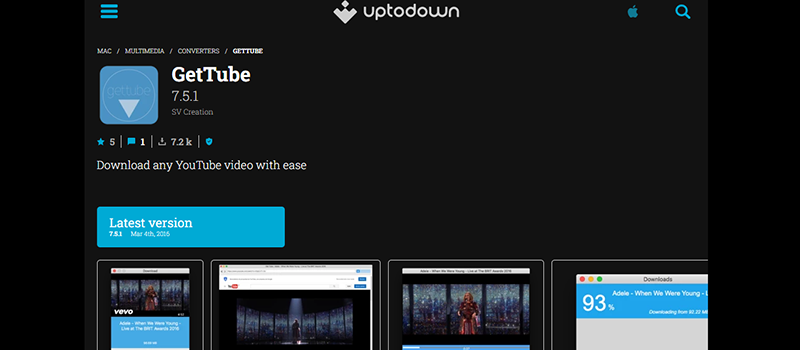 Downloader de vídeo para Mac: 10 mais populares 84 Video Downloader - GetTube