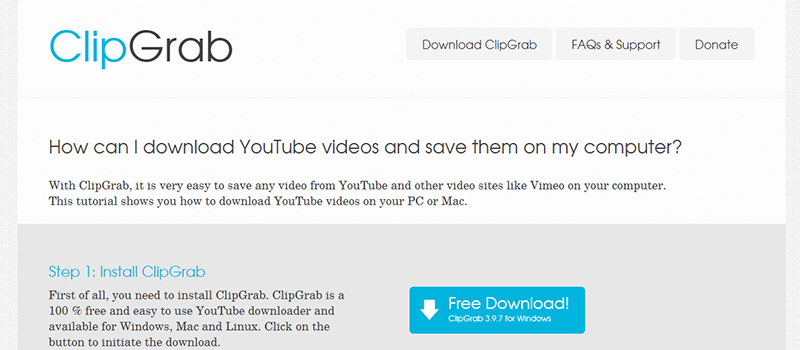 Downloader de vídeo para Mac: 10 mais populares 81 Video Downloader - ClipGrab