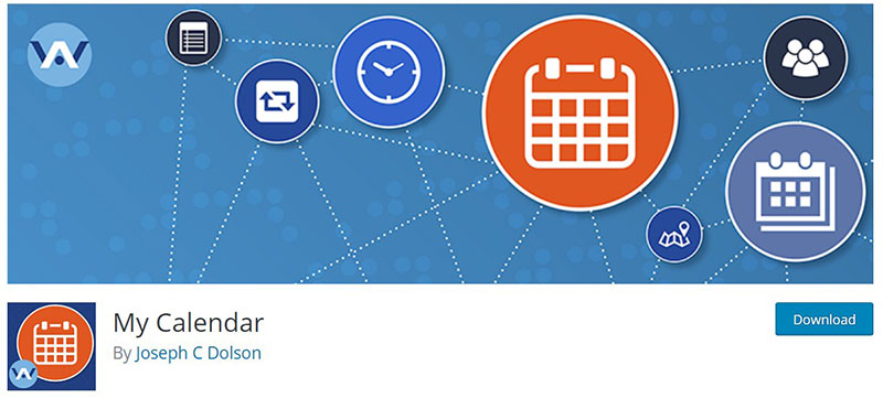 minha página de download do calendário