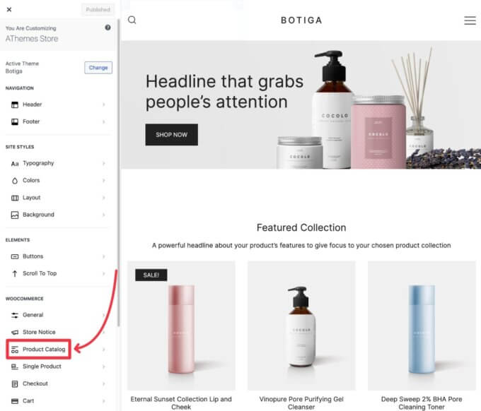 Opcje dostosowywania strony sklepu WooCommerce