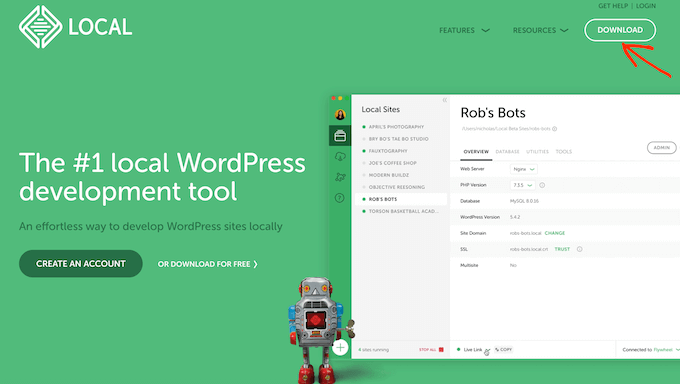 Comece a usar o wampserver Local by Flywheel
