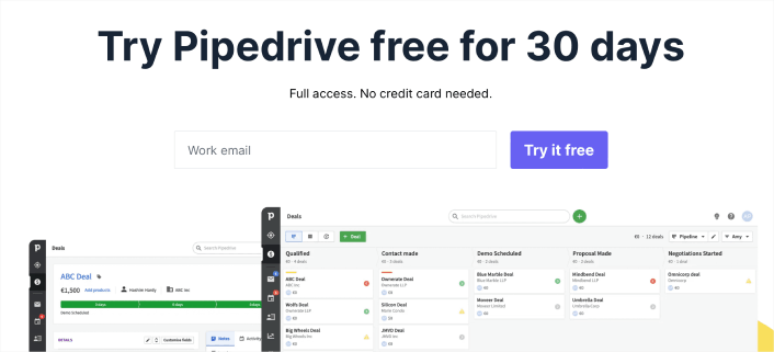 Plug-in Pipedrive CRM WordPress
