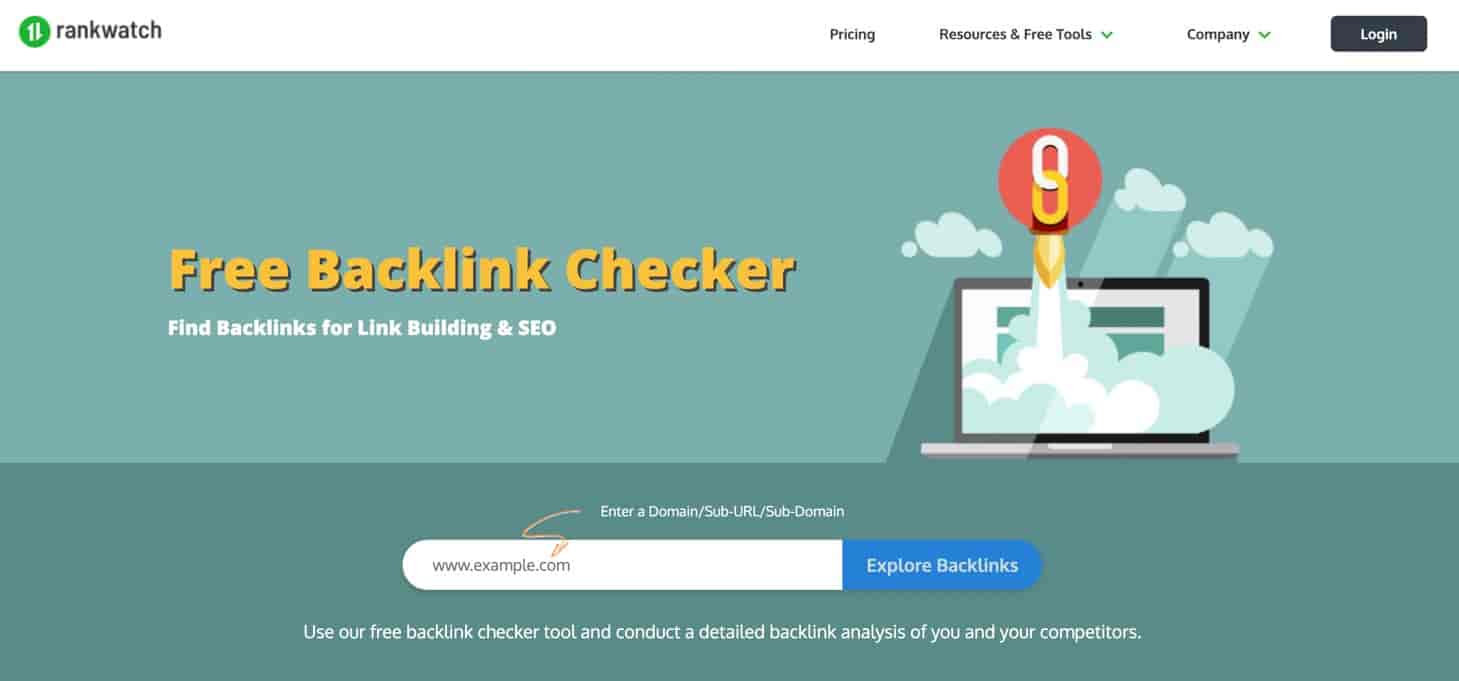 homepage per Rankwatch