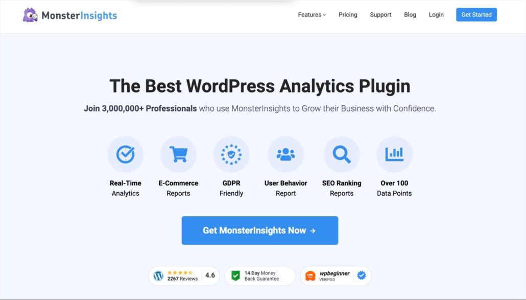 Pluginul MonsterInsights pentru a urmări conversiile WooCommerce