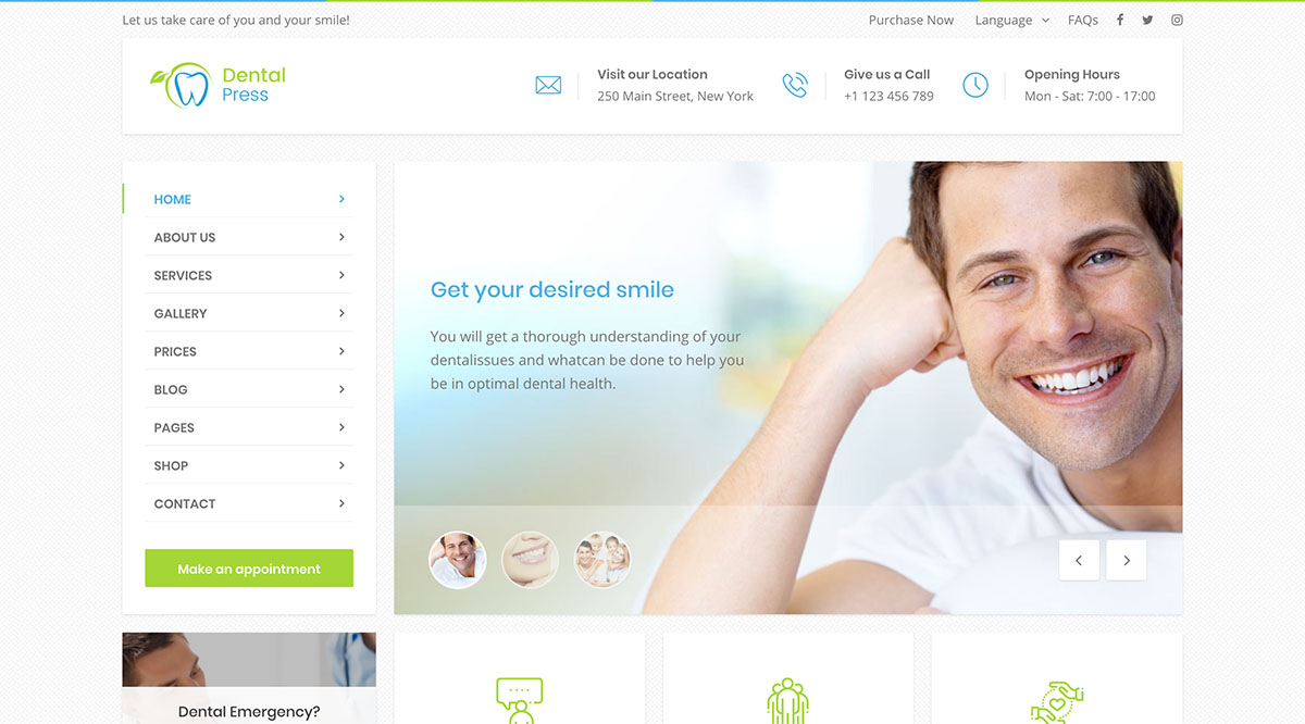 DentalPress 最佳牙醫 WordPress 主題