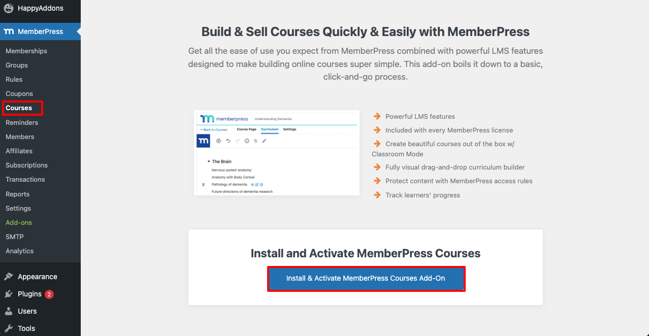 Come creare un sito di appartenenza con Elementor e HappyAddons 20 How to Sell Membership Course on Membership Website
