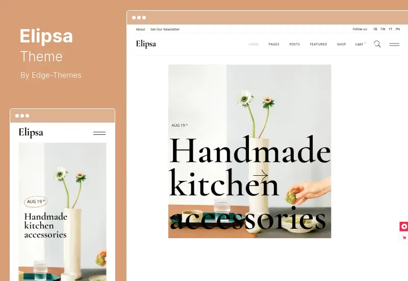 Elipsa Theme - ธีม WordPress ของ Creative Magazine