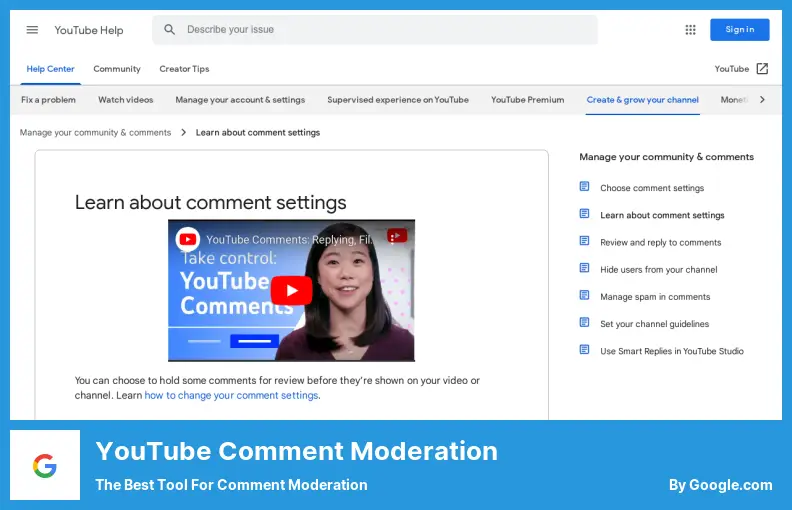 Moderasi Komentar YouTube - Alat Terbaik untuk Moderasi Komentar