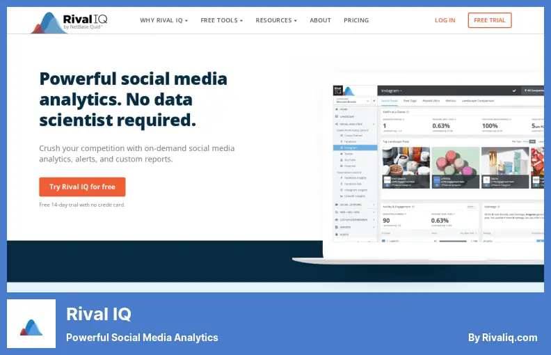 Rival IQ - Analisis Media Sosial yang Kuat