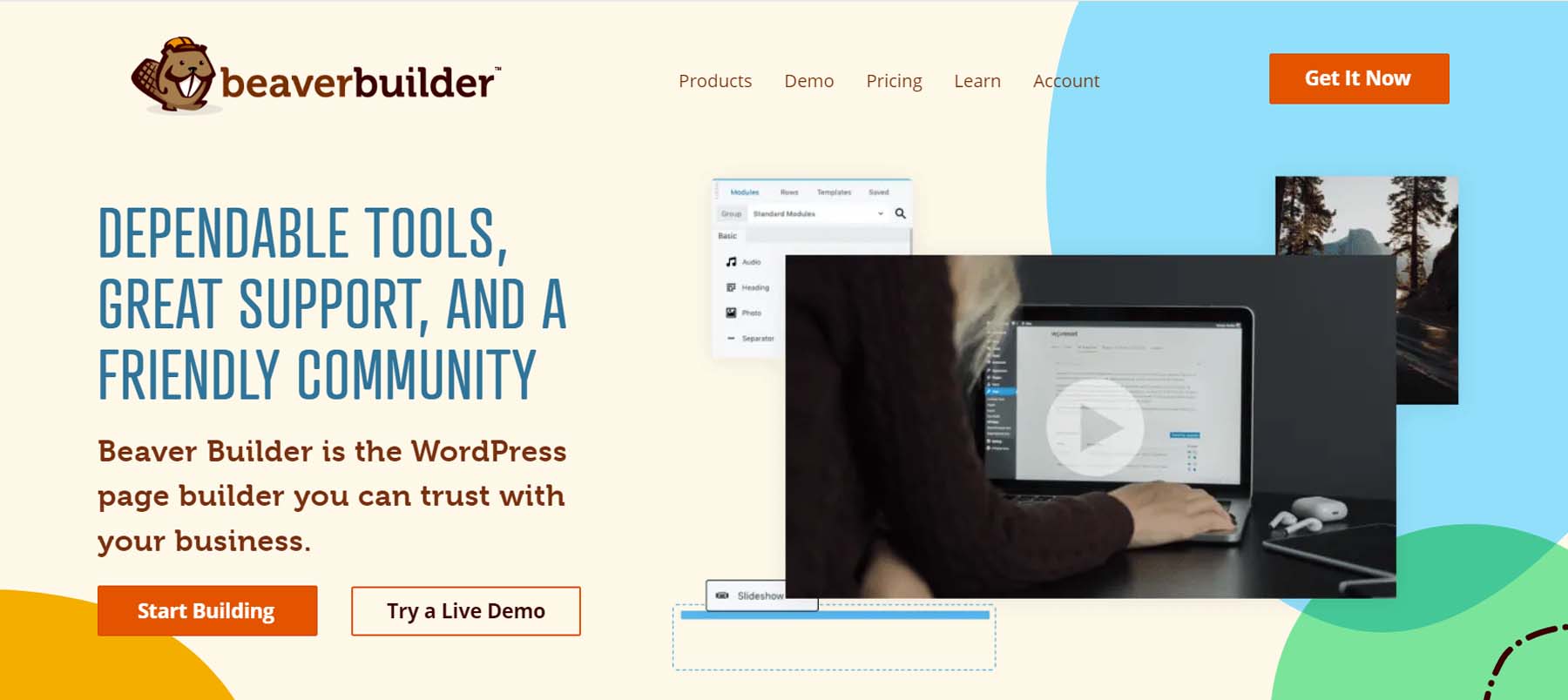 Beaver Builder เป็นปลั๊กอิน WordPress ที่มีอยู่ใน repo ปลั๊กอิน WP