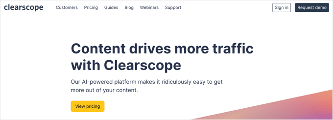 クリアスコープ Clearscope