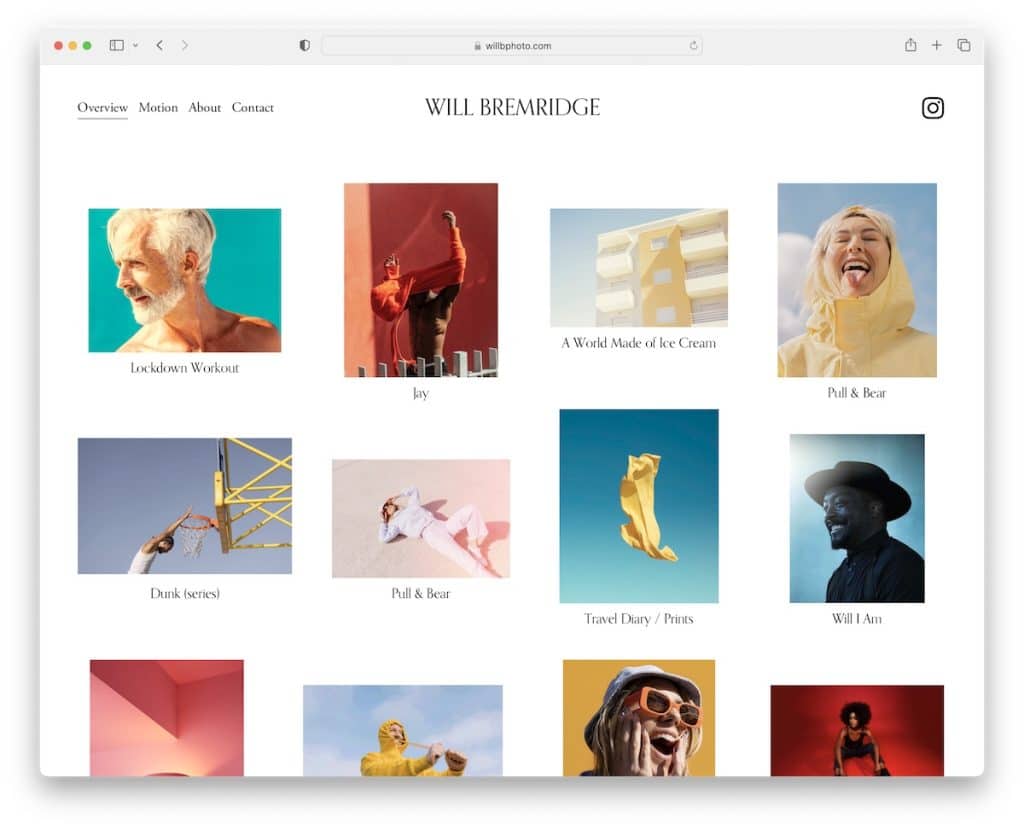 will bremridge squarespace 사진 예시