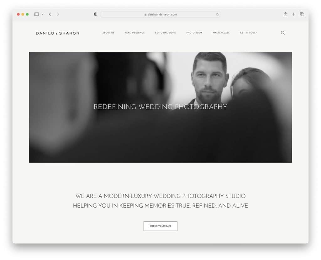 ejemplo de fotografía danilo y sharon squarespace