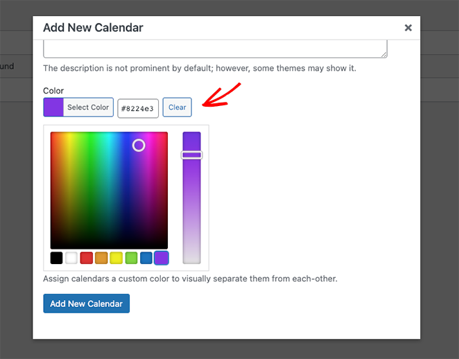 calendarcolor SeedProd Choose a calendar color