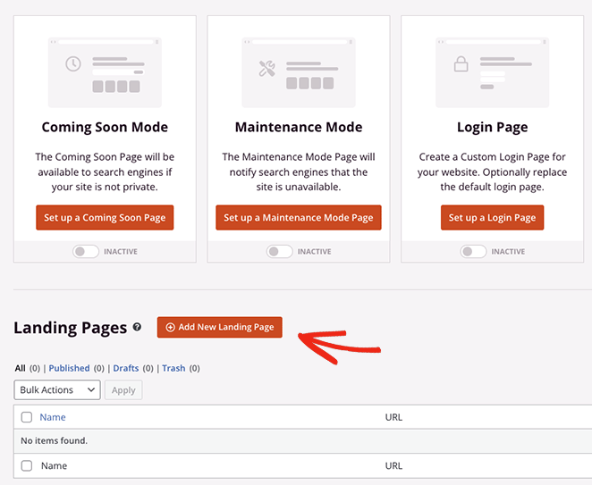 addnewlandingpage SeedProd add a new landing page