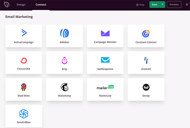 シードプロデメールマーケティング統合 SeedProd seedprod email marketing integrations