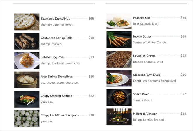 tohum ürünlerimenüsüpricelist SeedProd Price list example