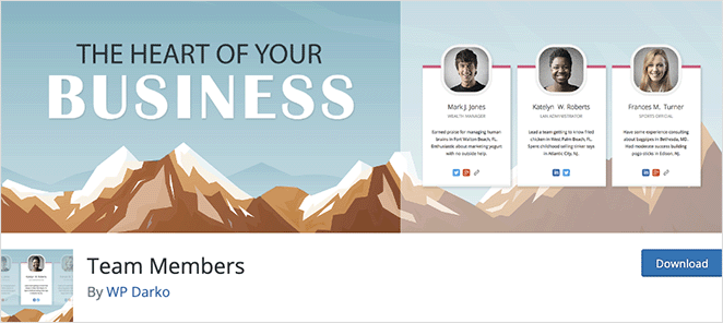 WordPress Team Members plugin