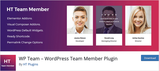 WPTeamMember SeedProd WP Team Member Plugin