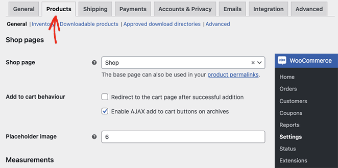 woocommerceustawienia produktów SeedProd WooCommerce product settings page