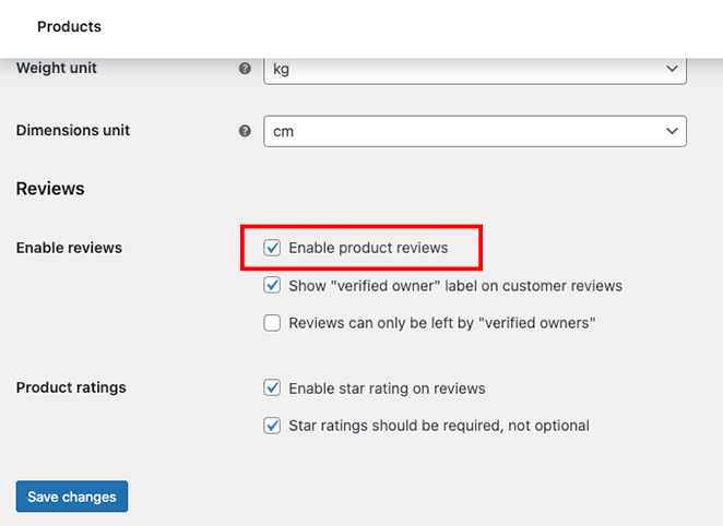 Włącz recenzje produktów SeedProd Enable WooCommerce product reviews