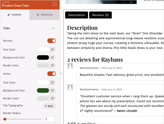 seedprodproductdatatabswoocommerce SeedProd SeedProd product data tab block settings